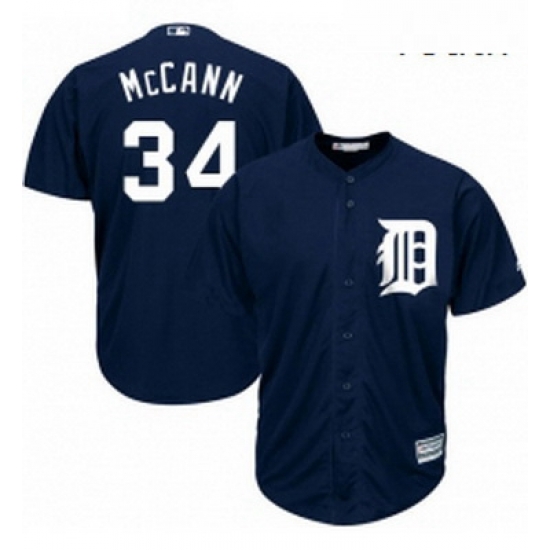 Youth Majestic Detroit Tigers 34 James McCann Replica Navy Blue Alternate Cool Base MLB Jersey Youth Majestic Detroit Tigers 34 James McCann Replica Navy Blue Alternate Cool Base MLB Jersey