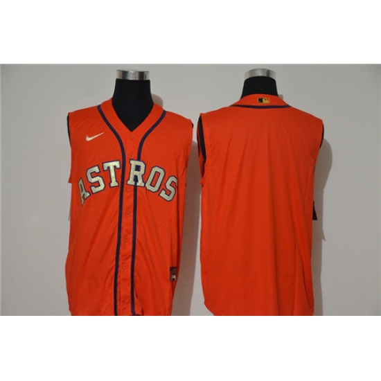 Astros Blank Orange Nike Cool Base Sleeveless Jersey Astros Blank Orange Nike Cool Base Sleeveless Jersey