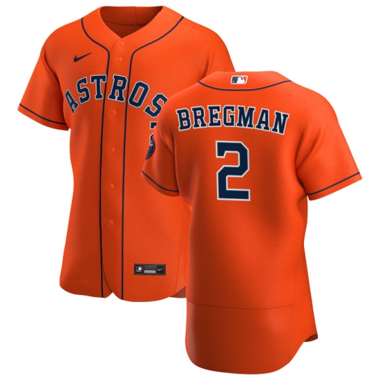 Men Houston Astros 2 Alex Bregman Men Nike Orange Alternate 2020 Flex Base Team MLB Jersey Men Houston Astros 2 Alex Bregman Men Nike Orange Alternate 2020 Flex Base Team MLB Jersey