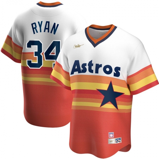 Men Houston Astros 34 Nolan RyanNike Home Cooperstown Collection Player MLB Jersey White Men Houston Astros 34 Nolan RyanNike Home Cooperstown Collection Player MLB Jersey White