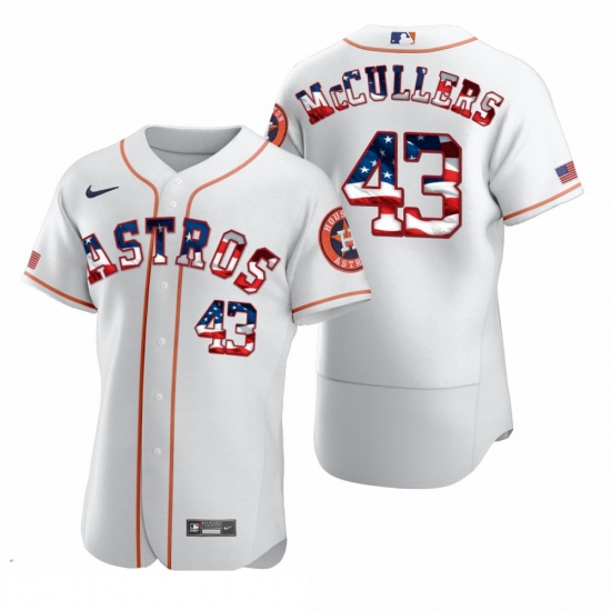 Men Houston Astros 43 Lance McCullers Jr Men Nike White Fluttering USA Flag Limited Edition Flex Base MLB Jersey Men Houston Astros 43 Lance McCullers Jr Men Nike White Fluttering USA Flag Limited Edition Flex Base MLB Jersey
