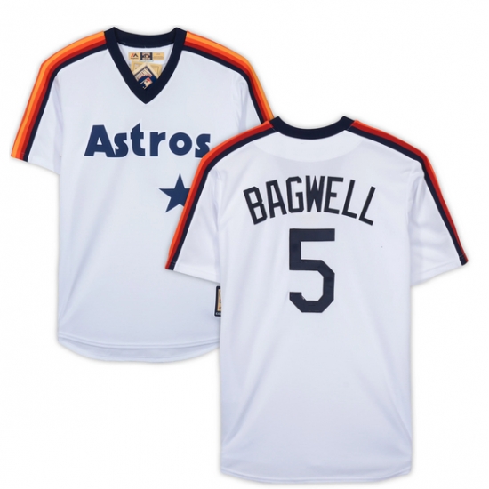 Men Houston Astros 5 Jeff Bagwell White Stitched Jerse Men Houston Astros 5 Jeff Bagwell White Stitched Jerse