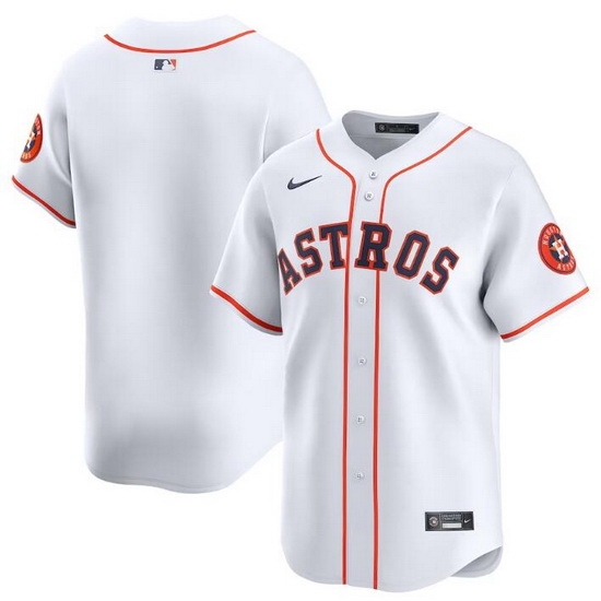Men Houston Astros Blank White 2024 Home Limited Stitched Baseball Jersey Men Houston Astros Blank White 2024 Home Limited Stitched Baseball Jersey