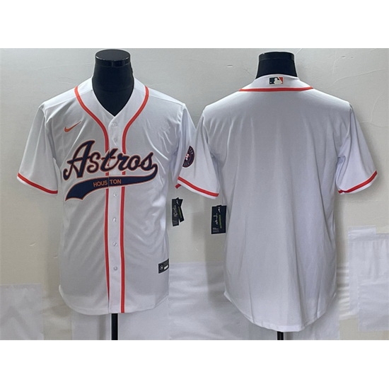 Men Houston Astros Blank White Cool Base Stitched Baseball Jersey Men Houston Astros Blank White Cool Base Stitched Baseball Jersey