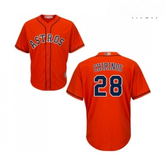 Mens Houston Astros 28 Robinson Chirinos Replica Orange Alternate Cool Base Baseball Jersey Mens Houston Astros 28 Robinson Chirinos Replica Orange Alternate Cool Base Baseball Jersey