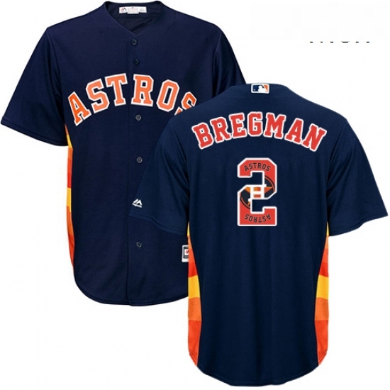 Mens Majestic Houston Astros 2 Alex Bregman Authentic Navy Blue Team Logo Fashion Cool Base MLB Jersey Mens Majestic Houston Astros 2 Alex Bregman Authentic Navy Blue Team Logo Fashion Cool Base MLB Jersey