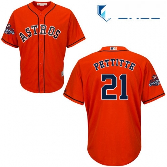 Mens Majestic Houston Astros 21 Andy Pettitte Replica Orange Alternate 2017 World Series Champions Cool Base MLB Jersey Mens Majestic Houston Astros 21 Andy Pettitte Replica Orange Alternate 2017 World Series Champions Cool Base MLB Jersey