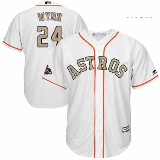 Mens Majestic Houston Astros 24 Jimmy Wynn Replica White 2018 Gold Program Cool Base MLB Jersey Mens Majestic Houston Astros 24 Jimmy Wynn Replica White 2018 Gold Program Cool Base MLB Jersey