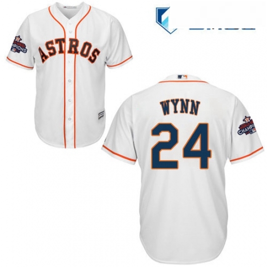 Mens Majestic Houston Astros 24 Jimmy Wynn Replica White Home 2017 World Series Champions Cool Base MLB Jersey Mens Majestic Houston Astros 24 Jimmy Wynn Replica White Home 2017 World Series Champions Cool Base MLB Jersey