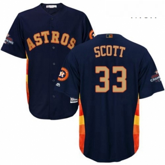 Mens Majestic Houston Astros 33 Mike Scott Replica Navy Blue Alternate 2018 Gold Program Cool Base MLB Jersey Mens Majestic Houston Astros 33 Mike Scott Replica Navy Blue Alternate 2018 Gold Program Cool Base MLB Jersey