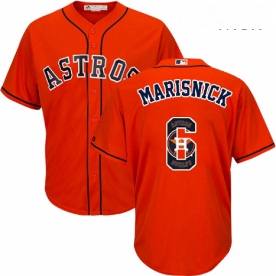 Mens Majestic Houston Astros 6 Jake Marisnick Authentic Orange Team Logo Fashion Cool Base MLB Jersey Mens Majestic Houston Astros 6 Jake Marisnick Authentic Orange Team Logo Fashion Cool Base MLB Jersey