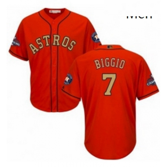 Mens Majestic Houston Astros 7 Craig Biggio Replica Orange Alternate 2018 Gold Program Cool Base MLB Jersey Mens Majestic Houston Astros 7 Craig Biggio Replica Orange Alternate 2018 Gold Program Cool Base MLB Jersey
