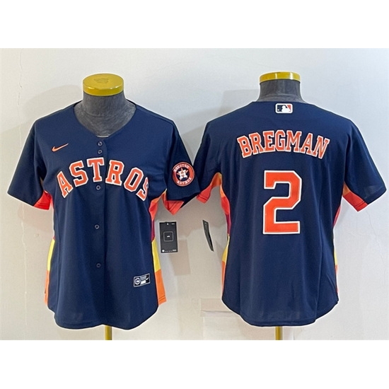 Women Houston Astros 2 Alex Bregman Navy With Patch Cool Base Stitched Baseball Jerseys Women Houston Astros 2 Alex Bregman Navy With Patch Cool Base Stitched Baseball Jerseys