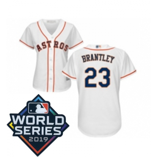 Womens Houston Astros 23 Michael Brantley White Home Cool Base Baseball jersey Womens Houston Astros 23 Michael Brantley White Home Cool Base Baseball jersey