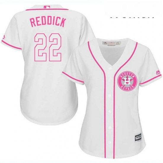 Womens Majestic Houston Astros 22 Josh Reddick Authentic White Fashion Cool Base MLB Jersey Womens Majestic Houston Astros 22 Josh Reddick Authentic White Fashion Cool Base MLB Jersey