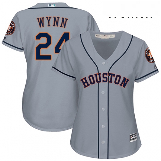 Womens Majestic Houston Astros 24 Jimmy Wynn Replica Grey Road Cool Base MLB Jersey Womens Majestic Houston Astros 24 Jimmy Wynn Replica Grey Road Cool Base MLB Jersey