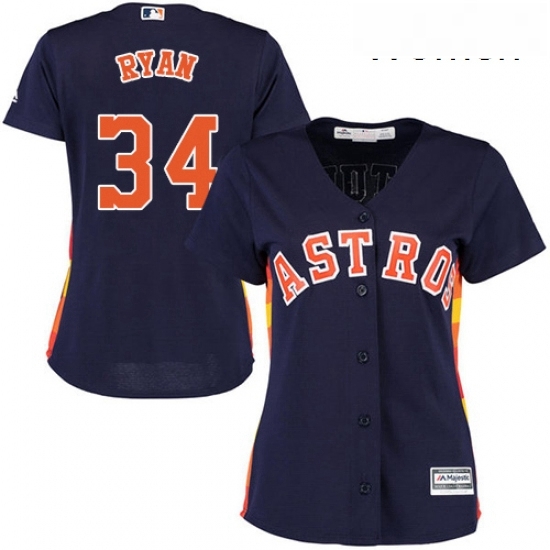 Womens Majestic Houston Astros 34 Nolan Ryan Authentic Navy Blue Alternate Cool Base MLB Jersey Womens Majestic Houston Astros 34 Nolan Ryan Authentic Navy Blue Alternate Cool Base MLB Jersey
