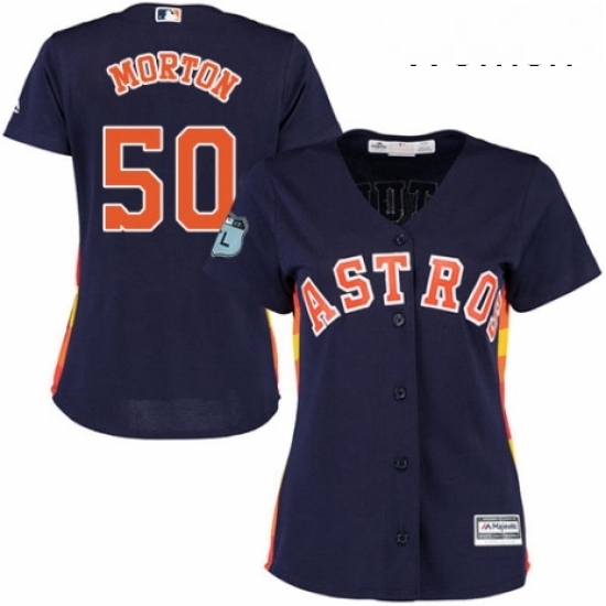 Womens Majestic Houston Astros 50 Charlie Morton Authentic Navy Blue Alternate Cool Base MLB Jersey Womens Majestic Houston Astros 50 Charlie Morton Authentic Navy Blue Alternate Cool Base MLB Jersey