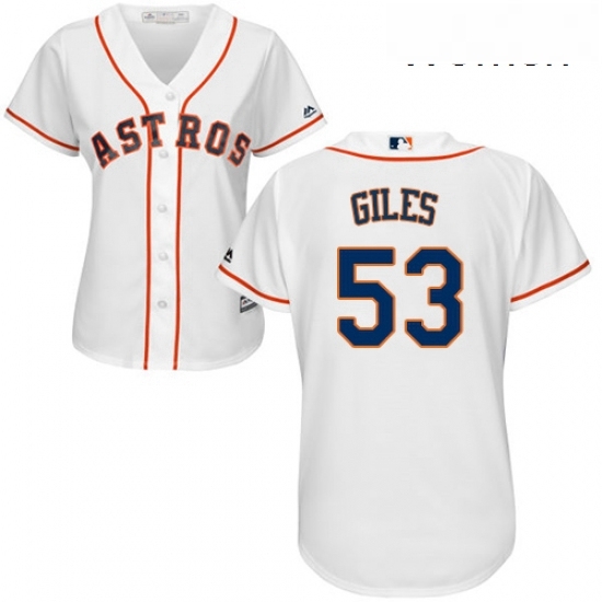 Womens Majestic Houston Astros 53 Ken Giles Authentic White Home Cool Base MLB Jersey Womens Majestic Houston Astros 53 Ken Giles Authentic White Home Cool Base MLB Jersey