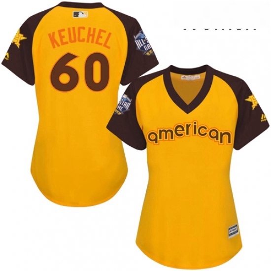 Womens Majestic Houston Astros 60 Dallas Keuchel Authentic Yellow 2016 All Star American League BP Cool Base MLB Jersey Womens Majestic Houston Astros 60 Dallas Keuchel Authentic Yellow 2016 All Star American League BP Cool Base MLB Jersey