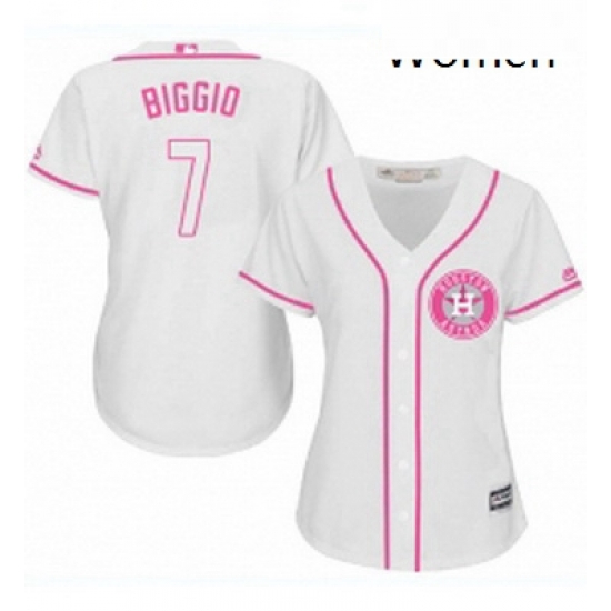 Womens Majestic Houston Astros 7 Craig Biggio Authentic White Fashion Cool Base MLB Jersey Womens Majestic Houston Astros 7 Craig Biggio Authentic White Fashion Cool Base MLB Jersey