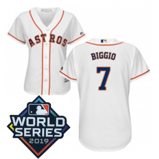 Womens Majestic Houston Astros 7 Craig Biggio White Home Cool Base Sitched 2019 World Series Patch Jersey Womens Majestic Houston Astros 7 Craig Biggio White Home Cool Base Sitched 2019 World Series Patch Jersey