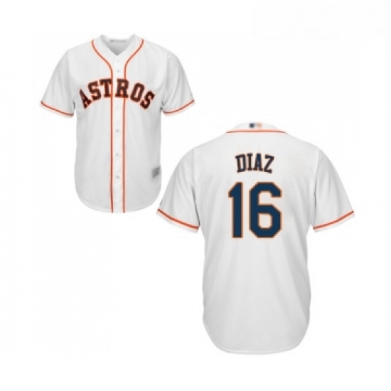 Youth Houston Astros 16 Aledmys Diaz Authentic White Home Cool Base Baseball Jersey Youth Houston Astros 16 Aledmys Diaz Authentic White Home Cool Base Baseball Jersey