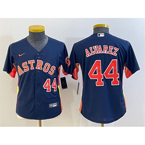 Youth Houston Astros 44 Yordan Alvarez Navy With Patch Cool Base Stitched Jersey Youth Houston Astros 44 Yordan Alvarez Navy With Patch Cool Base Stitched Jersey