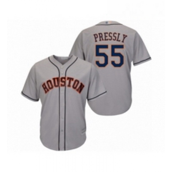 Youth Houston Astros 55 Ryan Pressly Authentic Grey Road Cool Base Baseball Jersey Youth Houston Astros 55 Ryan Pressly Authentic Grey Road Cool Base Baseball Jersey
