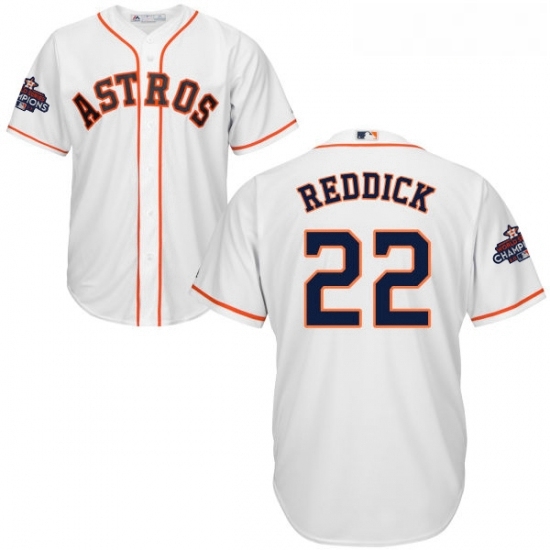 Youth Majestic Houston Astros 22 Josh Reddick Replica White Home 2017 World Series Champions Cool Base MLB Jersey Youth Majestic Houston Astros 22 Josh Reddick Replica White Home 2017 World Series Champions Cool Base MLB Jersey