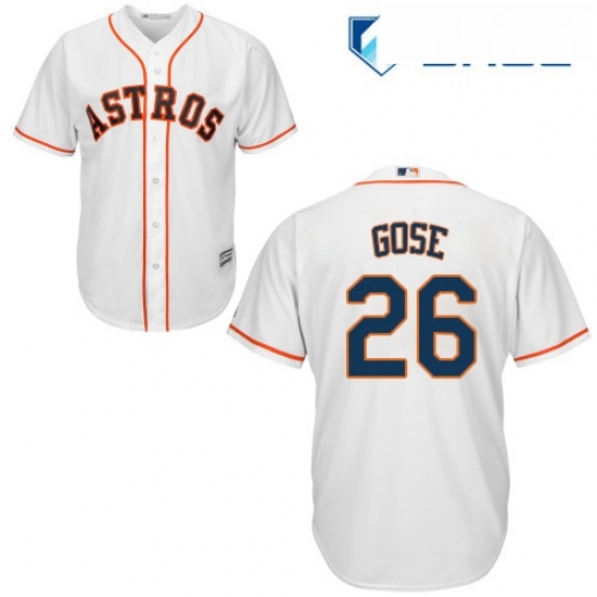 Youth Majestic Houston Astros 26 Anthony Gose Authentic White Home Cool Base MLB Jersey Youth Majestic Houston Astros 26 Anthony Gose Authentic White Home Cool Base MLB Jersey