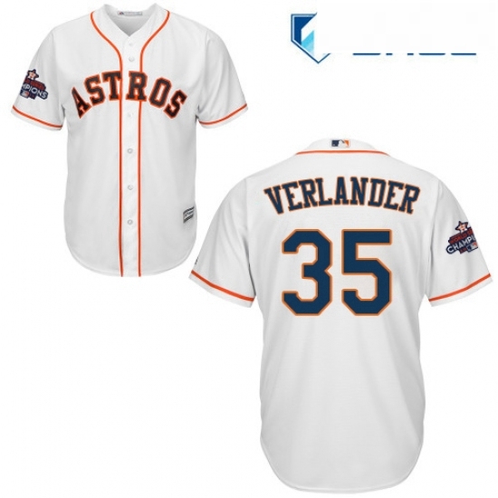 Youth Majestic Houston Astros 35 Justin Verlander Replica White Home 2017 World Series Champions Cool Base MLB Jersey Youth Majestic Houston Astros 35 Justin Verlander Replica White Home 2017 World Series Champions Cool Base MLB Jersey