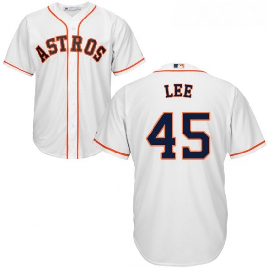 Youth Majestic Houston Astros 45 Carlos Lee Replica White Home Cool Base MLB Jersey Youth Majestic Houston Astros 45 Carlos Lee Replica White Home Cool Base MLB Jersey