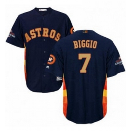 Youth Majestic Houston Astros 7 Craig Biggio Authentic Navy Blue Alternate 2018 Gold Program Cool Base MLB Jersey Youth Majestic Houston Astros 7 Craig Biggio Authentic Navy Blue Alternate 2018 Gold Program Cool Base MLB Jersey