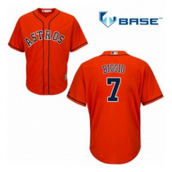 Youth Majestic Houston Astros 7 Craig Biggio Replica Orange Alternate Cool Base MLB Jersey Youth Majestic Houston Astros 7 Craig Biggio Replica Orange Alternate Cool Base MLB Jersey