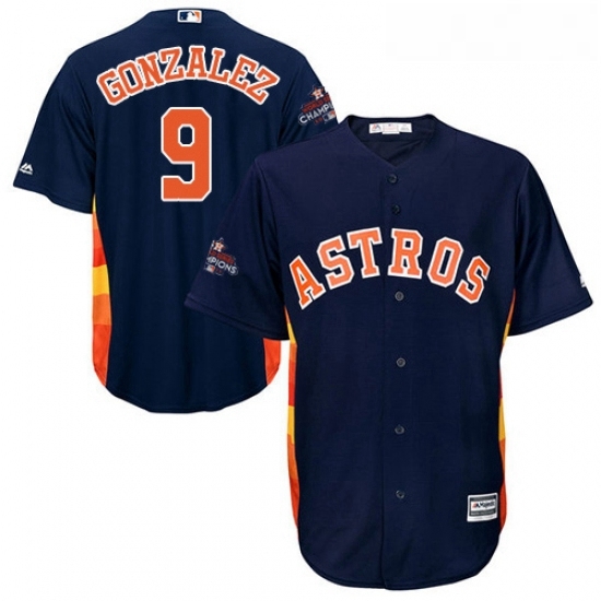 Youth Majestic Houston Astros 9 Marwin Gonzalez Replica Navy Blue Alternate 2017 World Series Champions Cool Base MLB Jersey Youth Majestic Houston Astros 9 Marwin Gonzalez Replica Navy Blue Alternate 2017 World Series Champions Cool Base MLB Jersey