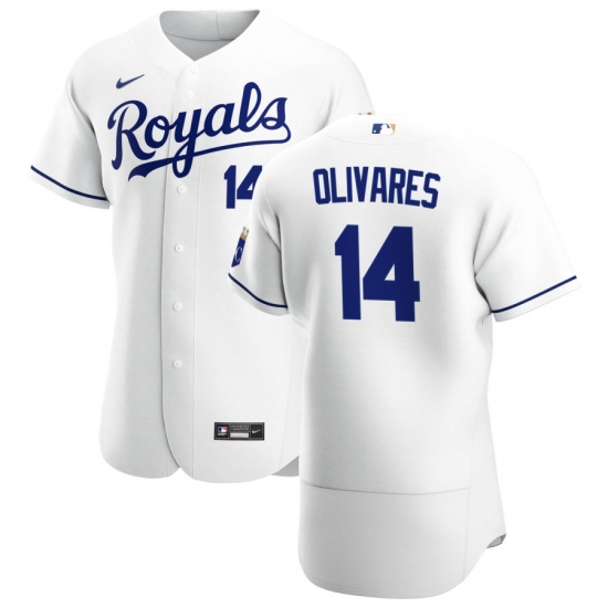 Men Kansas City Royals 14 Edward Olivares Men Nike White Home 2020 Flex Base Player MLB Jersey Men Kansas City Royals 14 Edward Olivares Men Nike White Home 2020 Flex Base Player MLB Jersey