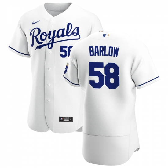 Men Kansas City Royals 58 Scott Barlow Men Nike White Home 2020 Flex Base Player MLB Jersey Men Kansas City Royals 58 Scott Barlow Men Nike White Home 2020 Flex Base Player MLB Jersey