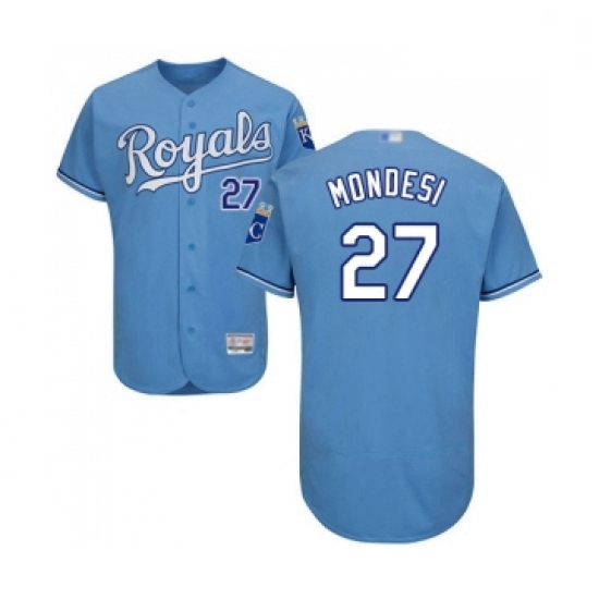 Mens Kansas City Royals 27 Raul Mondesi Light Blue Alternate Flex Base Authentic Collection Baseball Jersey Mens Kansas City Royals 27 Raul Mondesi Light Blue Alternate Flex Base Authentic Collection Baseball Jersey