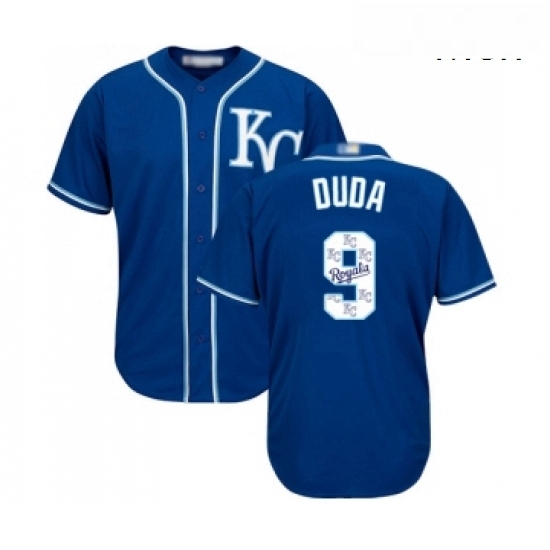 Mens Kansas City Royals 9 Lucas Duda Blue Authentic Blue Team Logo Fashion Cool Base Baseball Jersey Mens Kansas City Royals 9 Lucas Duda Blue Authentic Blue Team Logo Fashion Cool Base Baseball Jersey