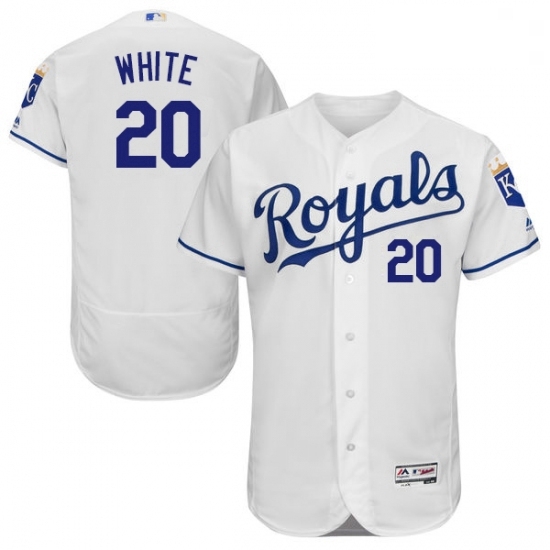 Mens Majestic Kansas City Royals 20 Frank White White Flexbase Authentic Collection MLB Jersey Mens Majestic Kansas City Royals 20 Frank White White Flexbase Authentic Collection MLB Jersey