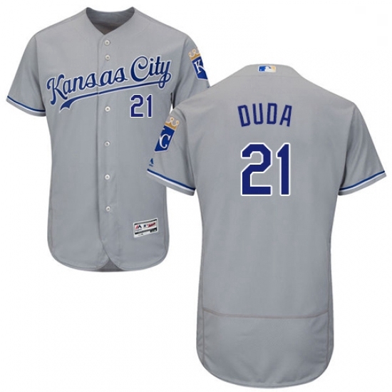Mens Majestic Kansas City Royals 21 Lucas Duda Grey Road Flex Base Authentic Collection MLB Jersey Mens Majestic Kansas City Royals 21 Lucas Duda Grey Road Flex Base Authentic Collection MLB Jersey