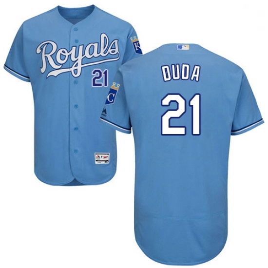 Mens Majestic Kansas City Royals 21 Lucas Duda Light Blue Alternate Flex Base Authentic Collection MLB Jersey Mens Majestic Kansas City Royals 21 Lucas Duda Light Blue Alternate Flex Base Authentic Collection MLB Jersey