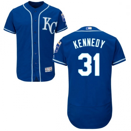 Mens Majestic Kansas City Royals 31 Ian Kennedy Royal Blue Alternate Flex Base Collection 2018 World Series Jersey Mens Majestic Kansas City Royals 31 Ian Kennedy Royal Blue Alternate Flex Base Collection 2018 World Series Jersey