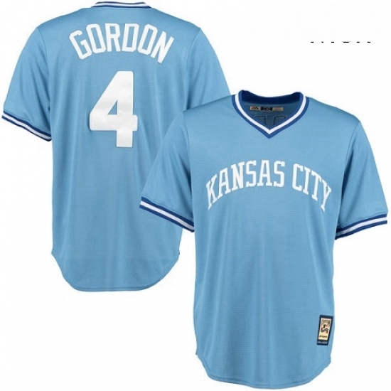 Mens Majestic Kansas City Royals 4 Alex Gordon Authentic Light Blue Cooperstown MLB Jersey Mens Majestic Kansas City Royals 4 Alex Gordon Authentic Light Blue Cooperstown MLB Jersey