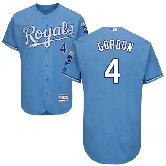 Mens Majestic Kansas City Royals 4 Alex Gordon Light Blue Alternate Flex Base Authentic Collection MLB Jersey Mens Majestic Kansas City Royals 4 Alex Gordon Light Blue Alternate Flex Base Authentic Collection MLB Jersey