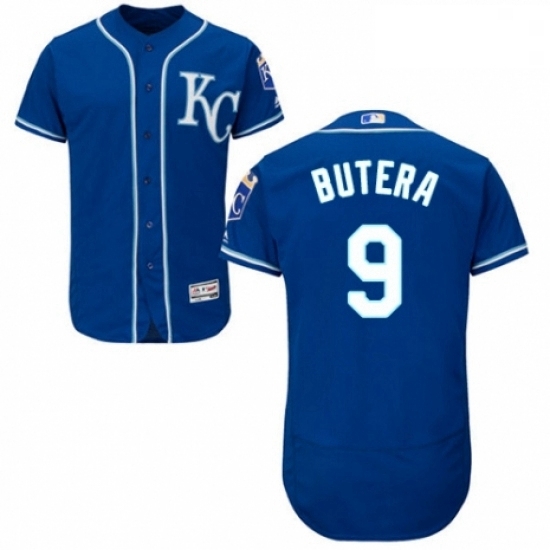 Mens Majestic Kansas City Royals 9 Drew Butera Royal Blue Alternate Flex Base Authentic Collection MLB Jersey Mens Majestic Kansas City Royals 9 Drew Butera Royal Blue Alternate Flex Base Authentic Collection MLB Jersey