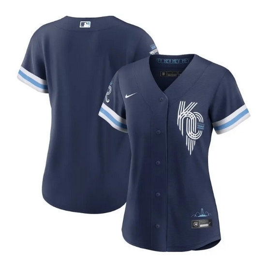 Women Kansas City Royals Blank 2022 Navy City Connect Cool Base Stitched Jersey Women Kansas City Royals Blank 2022 Navy City Connect Cool Base Stitched Jersey