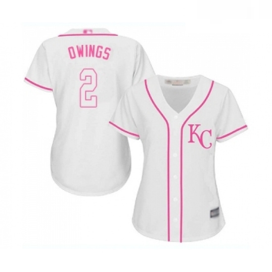 Womens Kansas City Royals 2 Chris Owings Replica White Fashion Cool Base Baseball Jersey Womens Kansas City Royals 2 Chris Owings Replica White Fashion Cool Base Baseball Jersey