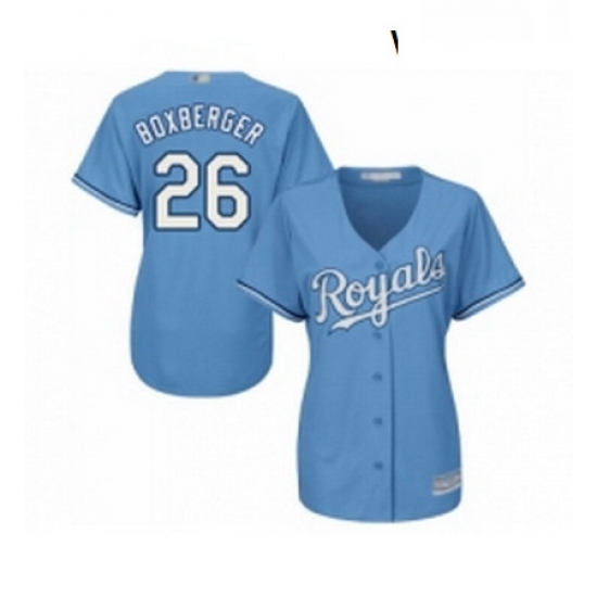 Womens Kansas City Royals 26 Brad Boxberger Replica Light Blue Alternate 1 Cool Base Baseball Jersey Womens Kansas City Royals 26 Brad Boxberger Replica Light Blue Alternate 1 Cool Base Baseball Jersey